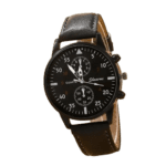 Reloj analogico de cuarzo con pulsera de cuero